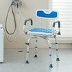 Shower Chair 360° Swivel Bathtub Shower Seat with Pivoting Arms 400LBS