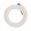 4876.8mm Mini Split Line Set 9.5 & 15.9mm O.D Copper Pipes Tubing and Triple-Layer Insulation for Air Conditioning or Heating Pump Equipment & HVAC
