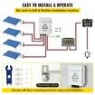 PV Combiner Box 4 String with 15A Rated Current Fuse 63A Circuit Breaker Lightning Arreste Connector for On/Off Grid Solar Panel System IP65
