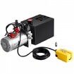 Hydraulic Pump 6 Quart Double Acting Dump Trailer Pump Power Unit DC 12V
