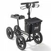 Folding Knee Scooter Aluminum Steerable Knee Walker with Height-Adjustable Handlebar & Knee Pad 12" All-Terrain Wheels Dual Brakes Leg Recovery Scooter