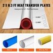 PEX Heat Transfer Plates 1.2m Radiant Heat Plates for 19mm PEX Pipe Durable Aluminum & Easy Trimming and Install Underfloor Heat Tubing Plates Perfect