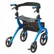 Folding Rollator Walker for Seniors and s Lightweight Aluminum Rolling Walker with Seat and Adjustable Handle 4-Wheel Outdoor Mobility Walker