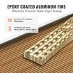 18"x 20" Heat Exchanger Water to Air 3-Row 3/8" Copper Ports 242 Fins