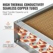18"x 20" Heat Exchanger Water to Air 3-Row 3/8" Copper Ports 242 Fins