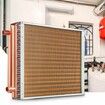 18"x 20" Heat Exchanger Water to Air 3-Row 3/8" Copper Ports 242 Fins