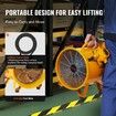 Portable Ventilator 254mm/10inch Heavy Duty Cylinder Fan 350W Strong Shop Exhaust Fan 1942CFM 3m Power Cord (No charging head) Industrial Utility Blower
