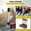 Hydraulic Directional Control Valve 6 Spool Hydraulic Spool Valve 11 GPM Hydraulic Loader Valve 3600 PSI Directional Control Hydraulic Valves & Controls