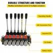 Hydraulic Directional Control Valve 6 Spool Hydraulic Spool Valve 11 GPM Hydraulic Loader Valve 3600 PSI Directional Control Hydraulic Valves & Controls