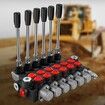 Hydraulic Directional Control Valve 6 Spool Hydraulic Spool Valve 11 GPM Hydraulic Loader Valve 3600 PSI Directional Control Hydraulic Valves & Controls