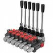 Hydraulic Directional Control Valve 6 Spool Hydraulic Spool Valve 11 GPM Hydraulic Loader Valve 3600 PSI Directional Control Hydraulic Valves & Controls