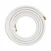 7620mm Mini Split Line Set 9.5 & 15.9mm O.D Copper Pipes Tubing & Triple-Layer Insulation for Mini Split Air Conditioning Refrigerant