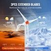 500W Wind Turbine Generator 24V 3-Blade Wind Turbine Kit & MPPT Controller