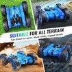 Remote Control Car, RC Cars with Strip Lights and Headlight for Boys Girls Age 3 to 12, Blue