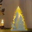 Christmas Decorations Indoor, Artificial Christmas Tree with Light for Table for Holiday Home Decor or Winter Decoration,  Warm