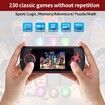 16 Bit Handheld Game for Kids Built in 230 HD Classic Retro Video Games for Boys Girls Ages 4 to 12, Red