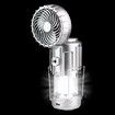 Solar Camping Lantern Fan LED Lantern Outdoor Solar Powered Retractable Camping Light Portable Travel