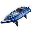 Remote Control Boat for Pools and Lakes, Underwater RC Speed Boat, Mini RC Boats for Kids (Blue)