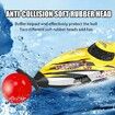 Remote Control Boat for Kids, 2.4GHZ 25Km/h Turbo Jet High Speed Boat with Brushless Motor, Mini Electric Toys, Yellow