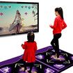 Electronic Dance Mat, Double Dance Floor Mat for Kids, with 105 Dance Songs, 60 Games, USB Connector