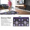 Electronic Dance Mat, Double Dance Floor Mat for Kids, with 105 Dance Songs, 60 Games, USB Connector