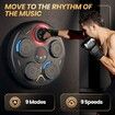 Music Boxing Machine, Boxing Machine Wall Mounted Music, Smart Bluetooth Boxing Equipment with Gloves, Boxing Music Workout Machine