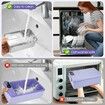 Cordless Electric Lunch Box Food Heater,Battery Powered Heated Lunch Box Food Warmer,Adjustable Heating Warming Time (Purple)