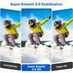 4K 60fps Underwater 20Meters Waterproof Action Camera with Image Stabilization, Timelapse Record, Prerecord, Sports Video Camera with WiFi