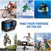 4K 60fps Underwater 20Meters Waterproof Action Camera with Image Stabilization, Timelapse Record, Prerecord, Sports Video Camera with WiFi