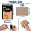 36PCS Varicose Veins Patch Relief Treatment for Legs, Spider Varicose Vein, Strengthen Capillary Health and Improve Blood Circulation