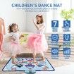 Dance Mat,Dance Mixer Rhythm Step Play Mat,Dance Game Toy with LED Lights, Adjustable Volume Built-in Music,3 Challenge Levels(3-12 Years Old)