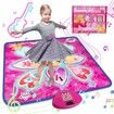 Dance Mat,Dance Mixer Rhythm Step Play Mat,Dance Game Toy with LED Lights, Adjustable Volume Built-in Music,3 Challenge Levels(3-12 Years Old)