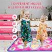 Dance Mat,Dance Mixer Rhythm Step Play Mat,Dance Game Toy with LED Lights, Adjustable Volume Built-in Music,3 Challenge Levels(3-12 Years Old)