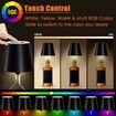 RGB Wireless Bottle Lamp，Wine Bottle Lights, 16 Million Colors Stepless Dimming Bottle Lamp Shade, for Decorating Living Rooms, Parties, Bars, Black