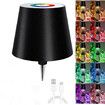 RGB Wireless Bottle Lamp，Wine Bottle Lights, 16 Million Colors Stepless Dimming Bottle Lamp Shade, for Decorating Living Rooms, Parties, Bars, Black