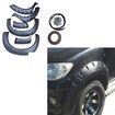 Black Aggressive Fender Flares Jungle Guard Wheel Arch Black Fit Toyota Hilux Vigo 2005-2012