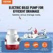 Bilge Pump 3000GPH Automatic Submersible Boat Bilge Water Pump with Float Switch 40 mm Outlet Diameter Small Boat Bilge Pump Marine Electric Bilge Pump