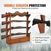 Gun Rack 4-Slot Wood Gun Rack Wall Mount Gun Display Rack holds 4 Rifles