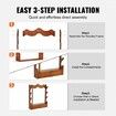 Gun Rack 4-Slot Wood Gun Rack Wall Mount Gun Display Rack holds 4 Rifles