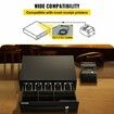 Cash Register Drawer 16" 12 V for POS System with 5 Bill 6 Coin Cash Tray Removable Coin Compartment & 2 Keys Included RJ11/RJ12 Cable