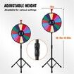 18 Inch Tabletop Color Prize Wheel with Folding Tripod Floor Stand 14 Slots Dry Erase