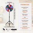 18 Inch Tabletop Color Prize Wheel with Folding Tripod Floor Stand 14 Slots Dry Erase