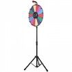 18 Inch Tabletop Color Prize Wheel with Folding Tripod Floor Stand 14 Slots Dry Erase