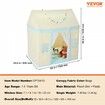 Kids Play Tent Kids Tent for Kids 1-5 Years Old Toddler Tent with Mat and Tent Lamp Tent for Kids with Windows for Indoor & Outdoor Play House Castle Beige