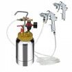 Spray Paint Pressure Pot Tank 2L/0.5gal Lightweight Air Paint Pressure Pot 1.8mm Nozzle Spray Paint Gun 3m Hoses for Home Decoration Architecture