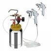 Spray Paint Pressure Pot Tank 2L/0.5gal Lightweight Air Paint Pressure Pot 1.8mm Nozzle Spray Paint Gun 3m Hoses for Home Decoration Architecture