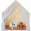 Kids Play Tent Kids Tent for Kids 1-5 Years Old Toddler Tent with Mat and Tent Lamp Tent for Kids with Windows for Indoor and Outdoor Yurt Tent Beige