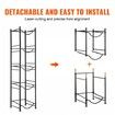 5 Tiers Water Jug Holder Single Row Water Bottle Rack for 5 Bottles Black