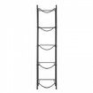 5 Tiers Water Jug Holder Single Row Water Bottle Rack for 5 Bottles Black