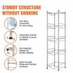 5 Tiers Water Jug Holder Single Row Water Bottle Rack for 5 Bottles Silver